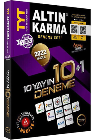 Altın Karma Yayınları 2022 TYT 10 Farklı Yayın 10 Farklı Deneme